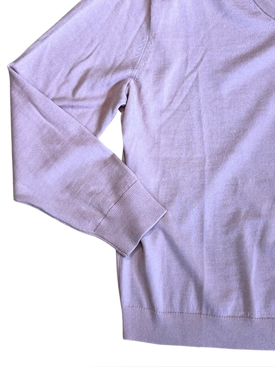 J. Crew Men’s Sz XL Pink 100% Merino WoolV-Neck Sweater - Picture 4 of 12